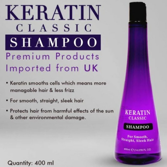 Keratin Classic Smooth Sleek Shampoo 400ml