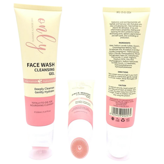 Only Beauty-Experts Niacinamide & Hyaluronic Face Wash Cleansing Gel 150ml
