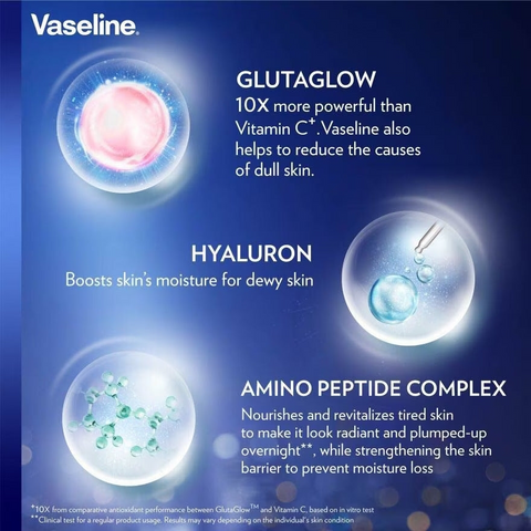 Vaseline - Gluta-HYA Serum Burst lotion Overnight Radiance Repair - 330ml