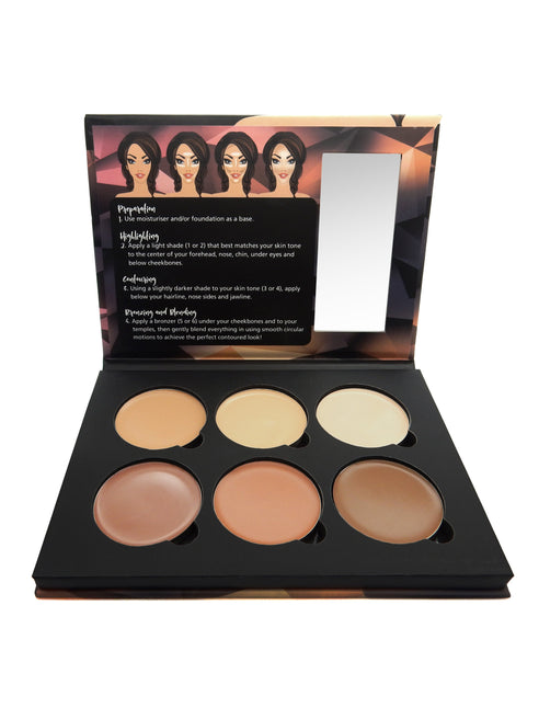 W7 Lift & Sculpt Cream Contour Kit - Concealing, Highlighting & Contouring Makeup Palette