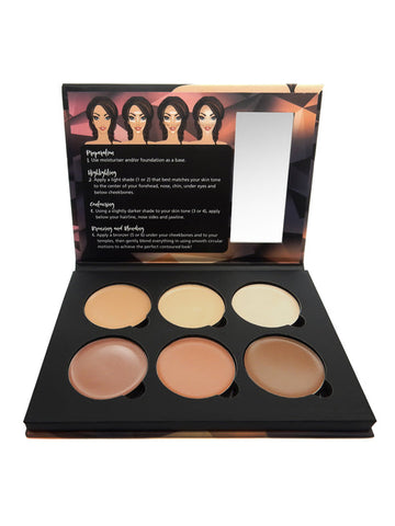 W7 Lift & Sculpt Cream Contour Kit - Concealing, Highlighting & Contouring Makeup Palette