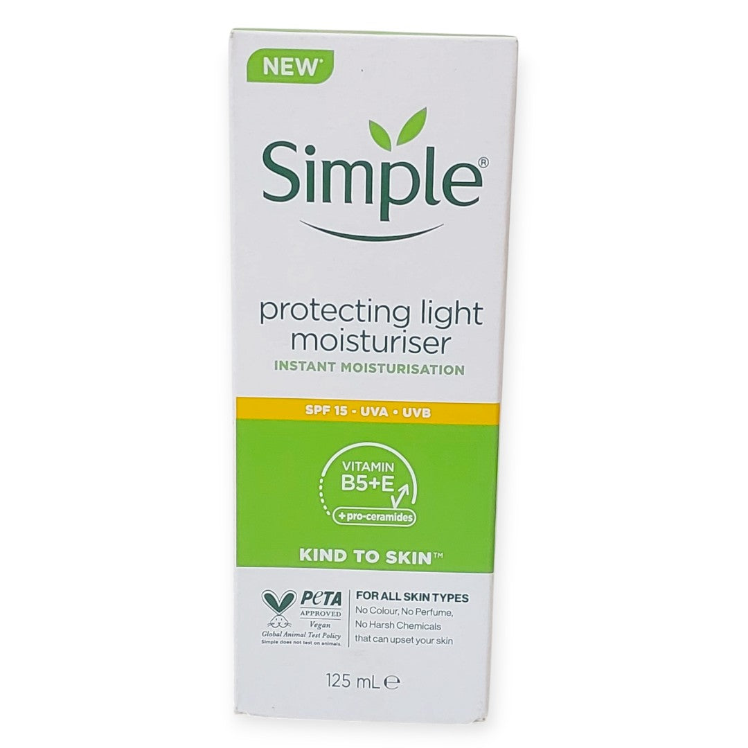 Simple Kind to Skin Protecting Light Moisturiser with SPF 15.