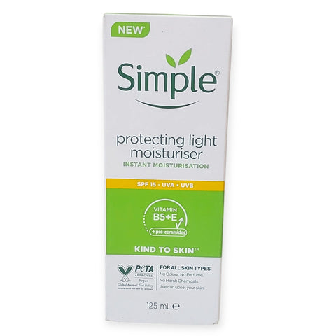 Simple Kind to Skin Protecting Light Moisturiser with SPF 15.