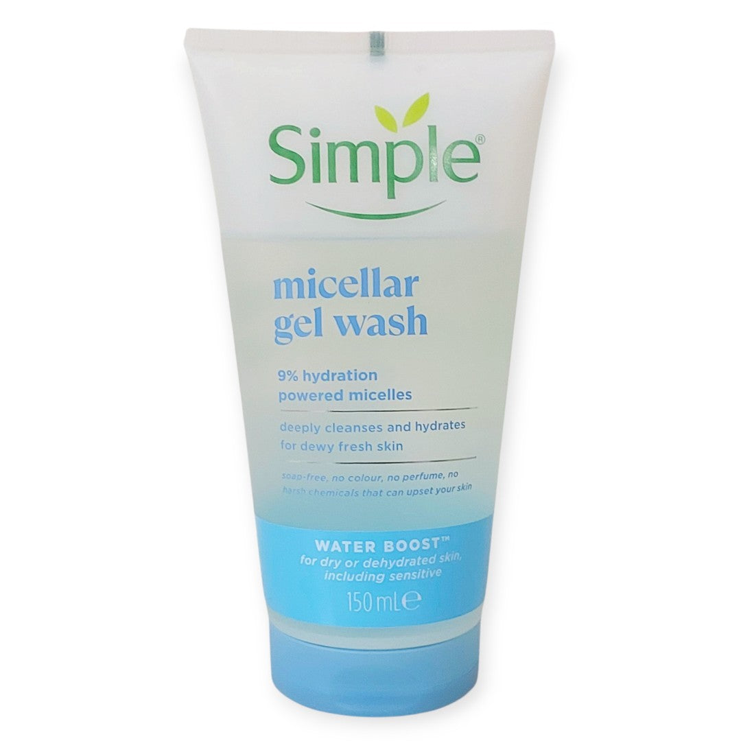 Simple Water Boost Micellar Facial Gel Wash (150ml).