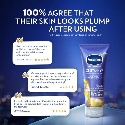 Vaseline - Gluta-HYA Serum Burst lotion Overnight Radiance Repair - 330ml